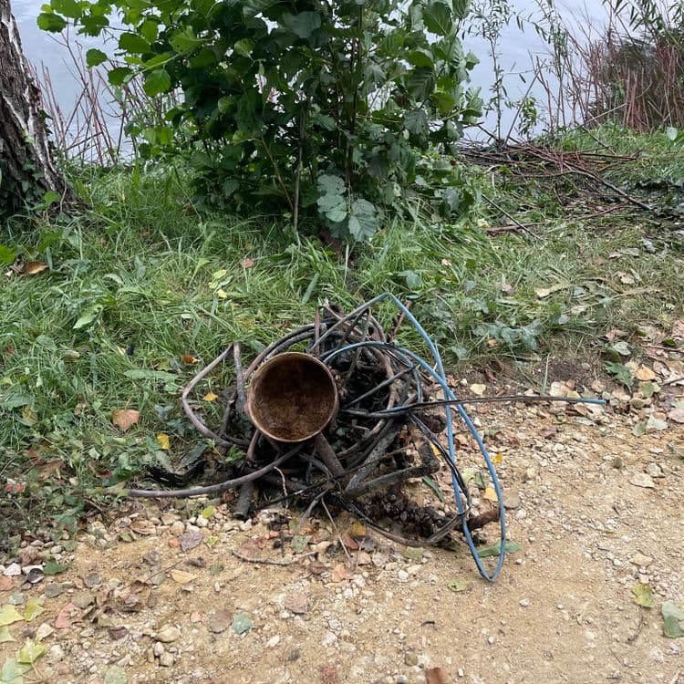 Amas de déchets ferreux 