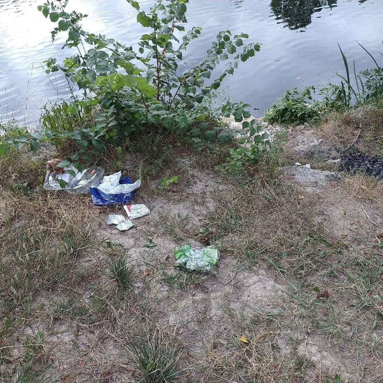Déchet de picnic 
