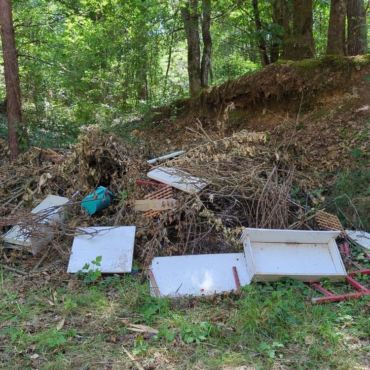 Meubles, cuvette toilette, ferraille et bois 