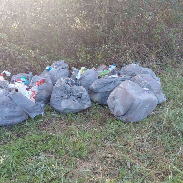 Dépôt sauvage de plusieurs sacs poubelles 
