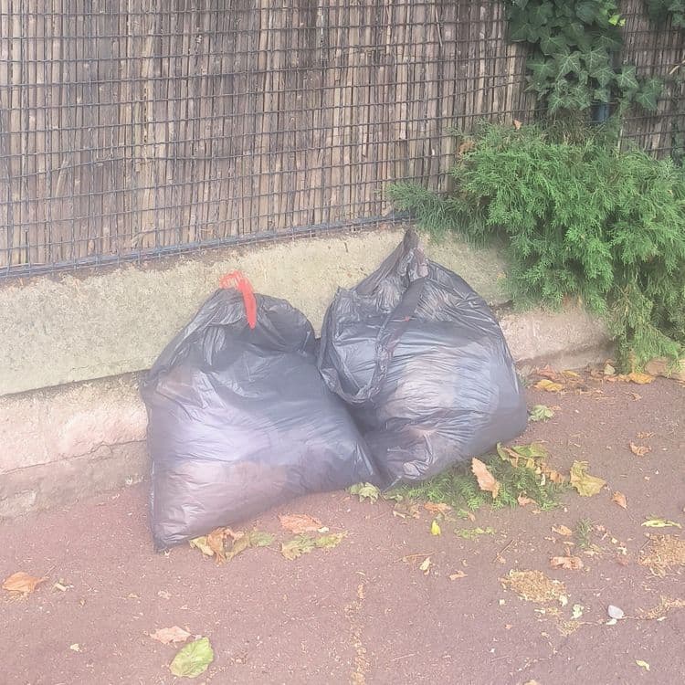 2 sacs poubelles 