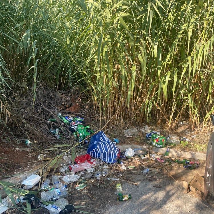 Les gens sont vraiment très sales
C'est dingue de laisser cette planète dans cet état 
C'est des alcooliques car il y beaucoup de reste d'alcool. 

En plus, c'est devant des commerces
Franchement il pourrait faire l'effort et nettoyer même si c'est pas forcément de leur faute ￼