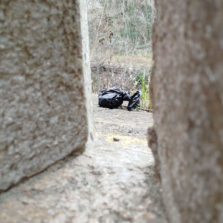 Paquet crotte de chien sur le rempart, le troisième... Les gens pourraient les déposer dans une poubelle 

