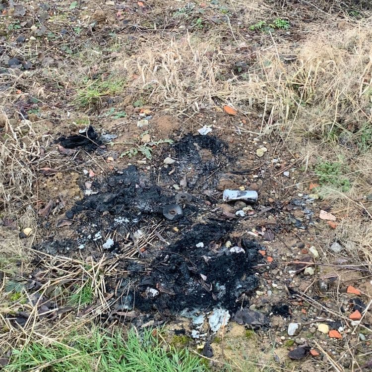 Déchets brûlés
