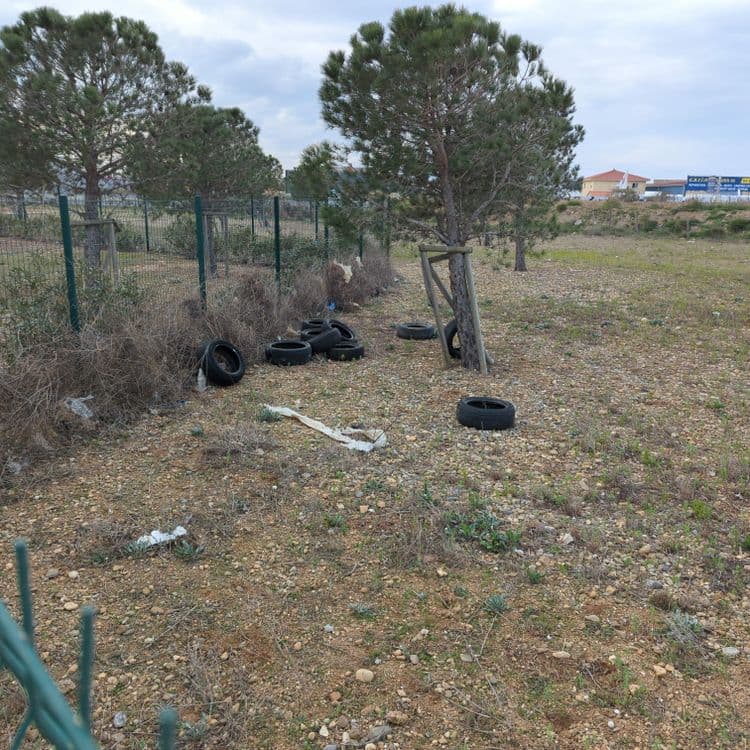 pneus abandonnés