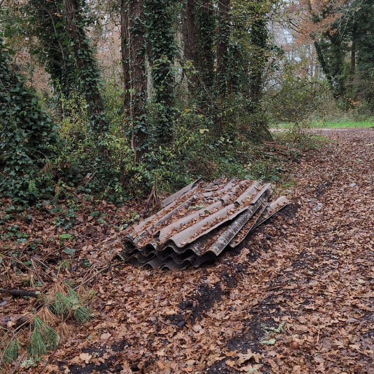 Environ une dizaine de plaques d'éverite.