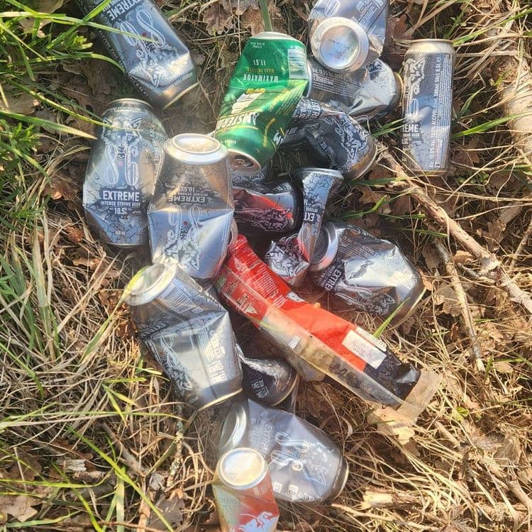Plein de canettes ..... encore un alcoolique anonyme 