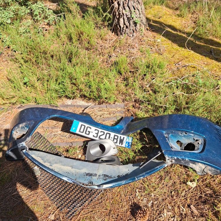 Calandre de voiture , avec sa plaque !