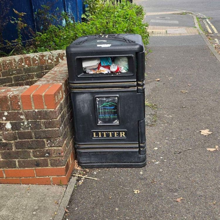 Bin needs emptying 