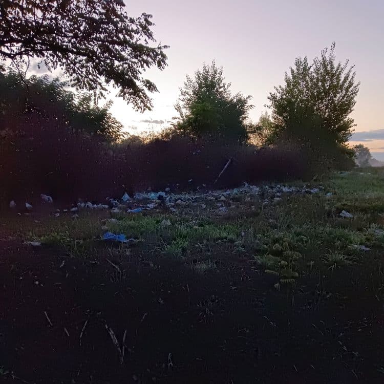 Décharge sauvage à côtes de la déchetterie de St magne?
